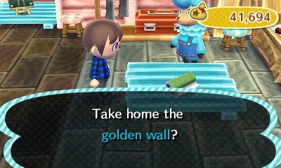 Take home the golden wall?