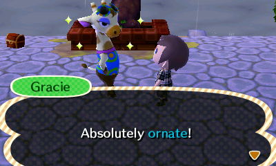 Gracie, telling me today's theme for the fashion check: Absolutely ornate!