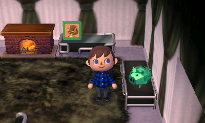 My piggy bank customized with emeralds.