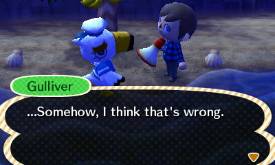 Gulliver: Somehow, I think that's wrong.