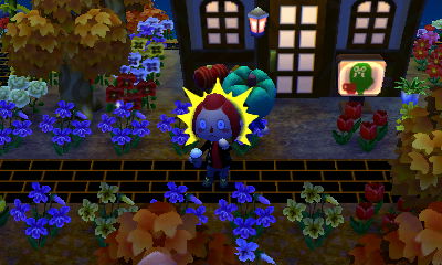 Pumpkin-head Jeff smacking Skye with a toy hammer.