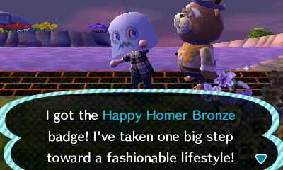 I got the Happy Homer Bronze badge! I've taken one big step toward a fashionable lifestyle!
