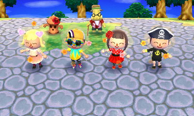 The four of us celebrating a successful hide and seek tour.