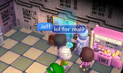 Hanging out by my hologram machine.