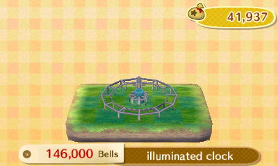 Illuminated clock: 146,000 bells.