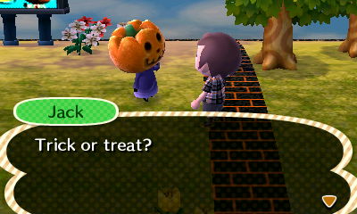 Jack, on October 1st: Trick or treat?