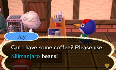 Jay: Can I have some coffee? Please use Kilimanjaro beans!