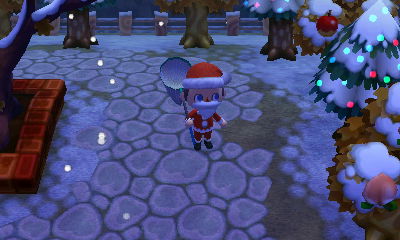 Jessica's event plaza surrounded by a circle of trees.