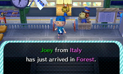 Joey from Italy has just arrived in Forest.