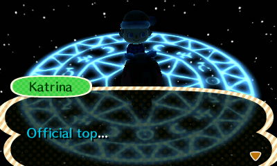 Katrina the fortune-teller tells me I need an official top to improve my luck.