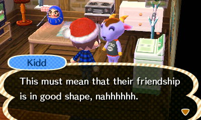 Kidd: This must mean that their friendship is in good shape, nahhhhhh.