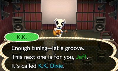 K.K.: Enough tuning--let's groove. This next one is for you, Jeff. It's called K.K. Dixie.