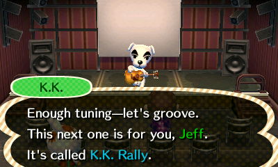 K.K.: Enough tuning--let's groove. This next one is for you, Jeff. It's called K.K. Rally.