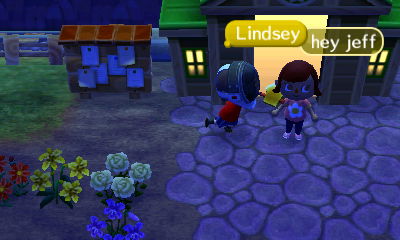 Lindsey says hello as I swing my axe at her neck.