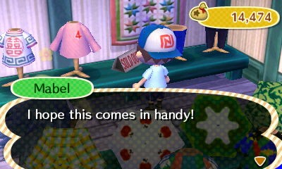 Mabel, handing me my third mannequin: I hope this comes in handy!