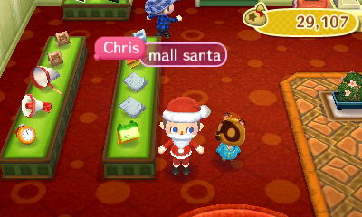 Chris: Mall Santa.