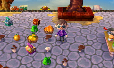 The mess of items left behind after my harvest festival experience.