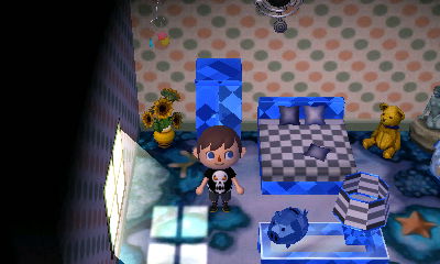 Modern furniture customized with sapphires that I saw in a StreetPass home.