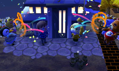 The completion ceremony for the modern town hall.