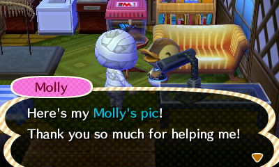 Molly: Here's my Molly's pic! Thank you so much for helping me!