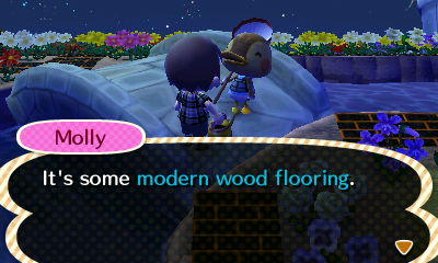 Molly: It's some modern wood flooring.