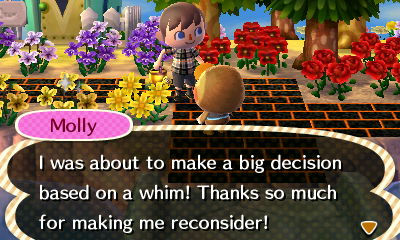 Molly: I was about to make a big decision based on a whim! Thanks so much for making me reconsider!