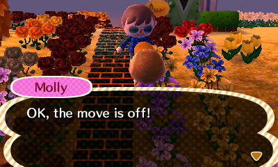 Molly: OK, the move is off!