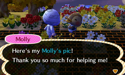 Molly: Here's my Molly's pic! Thank you so much for helping me!