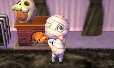 Me dressed up as a mummy.