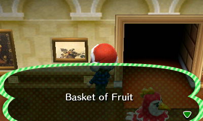 Painting title: Basket of Fruit.