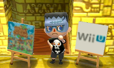 My two new designs: The New Leaf box art and the Wii U logo.