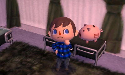 The piggy bank I got in the mail from the post office.