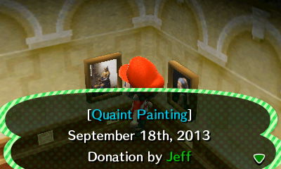 [Quaint Painting] September 18, 2013. Donation by Jeff.