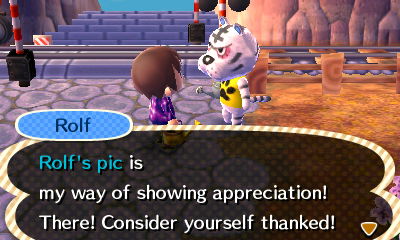 Rolf: Rolf's pic is my way of showing appreciation! There! Consider yourself thanked!