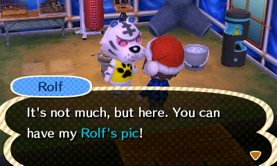 Rolf: It's not much, but here. You can have my Rolf's pic!