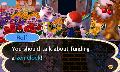 Rolf: You should talk about funding a zen clock!