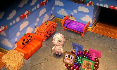 A playroom wall and concrete floor from Saharah.