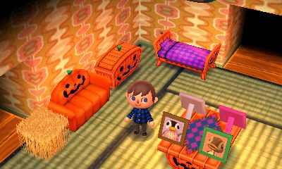 A groovy wall and tatami floor that Saharah installed in my house.