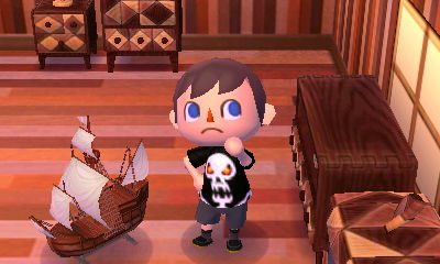 The sailboat model I received on Explorer's Day.