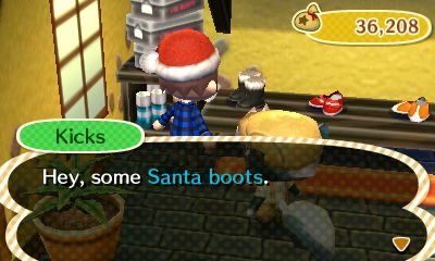 Kicks: Hey, some Santa boots.