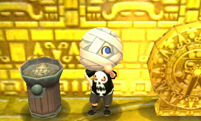 The ship compass on display in my golden room.