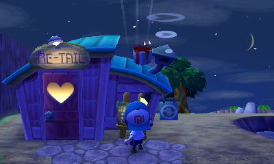 I shoot down a balloon present right in front of Re-Tail.