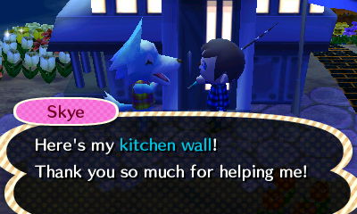 Skye: Here's my kitchen wall! Thank you so much for helping me!