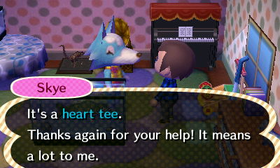 Skye: It's a heart tee. Thanks again for your help! It means a lot to me.