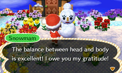 Snowmam: The balance between head and body is excellent! I owe you my gratitude!
