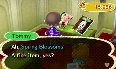 Tommy: Ah, Spring Blossoms! A fine item, yes?