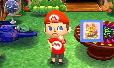 Tabby's pic (temporarily) on display in my house.