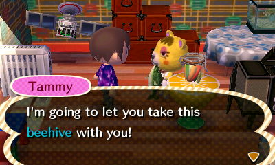 Tammy: I'm going to let you take this beehive with you!