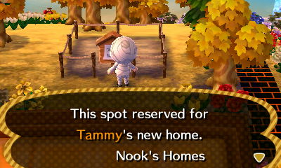 This spot reserved for Tammy's new home. -Nook's Homes