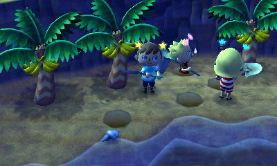 Tom appears in a hole after being invisible.